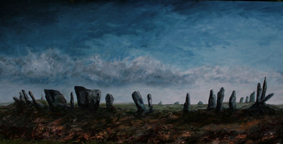 Dusk Beltany Stone Circle 1800x900
