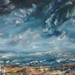 Winter Storm Evening 112x62cm (Oil on canvas)